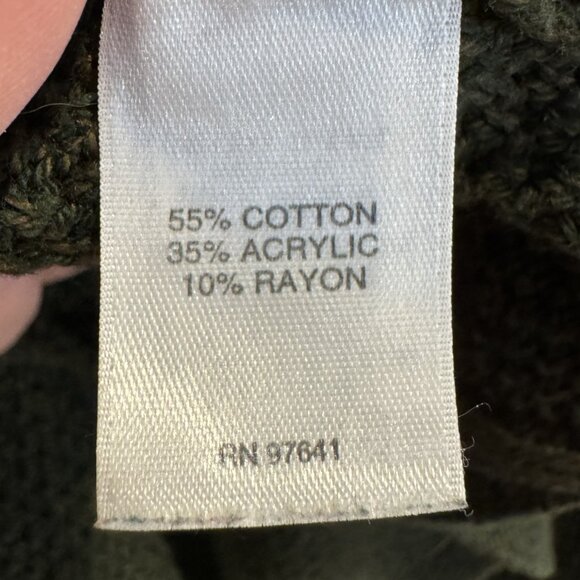 J. Jill Olive Green V-Neck Sweater EUC - Picture 4 of 6